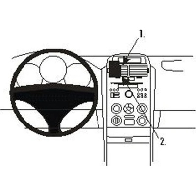 Brodit ProClip montážní konzole pro Suzuki Grand Vitara 05-15, na střed vlevo 853676