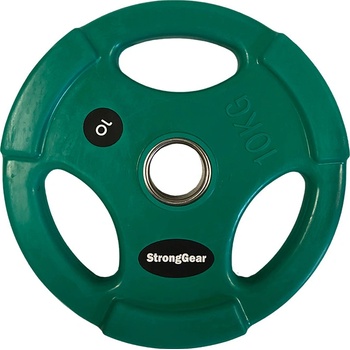 StrongGear pogumované Tri-Grip kotouče 10 kg 50 mm