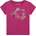 GUESS Цикламена тениска за момиче със златисто G с глитери и цветя Guess