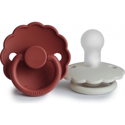 Frigg Daisy silikon 2ks Baked Clay + Cream