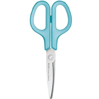 PLUS Corporation Ножица, обща, за лява ръка, 17, 5 см, PLUS "Fitcut Curve", светлосиня 35055 (35055)