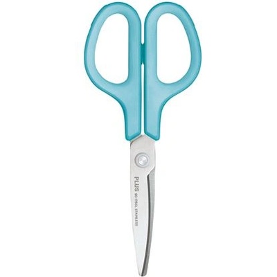 PLUS Corporation Ножица, обща, за лява ръка, 17, 5 см, PLUS "Fitcut Curve", светлосиня 35055 (35055)