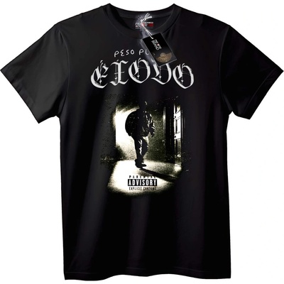 NOONEBRAND Тениска Peso Pluma Célovo - XS, Black