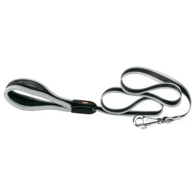 Ferplast - Ergocomfort - Елегантен повод за кучета с подплатена дръжка, 25мм/120 см. - сив