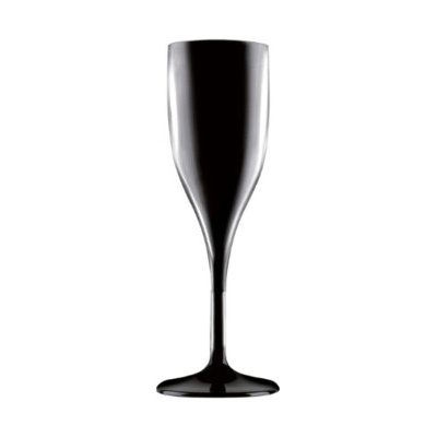 NERO Champagne.cz ZBITNÁ SKLENICE FLUTE ČERNÁ 150 ml