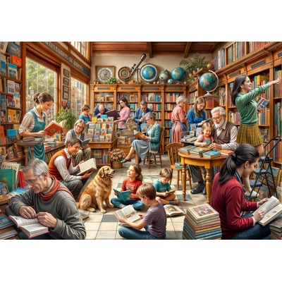 Bluebird Puzzle - Puzzle Bookstore - 2 000 piese
