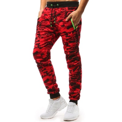 Mens Sweatpants UX3510 čierna tm.červená