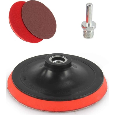 Kotúč unášací, suchý zips 125 mm, stopka 8 mm/závit M14, MAR-POL