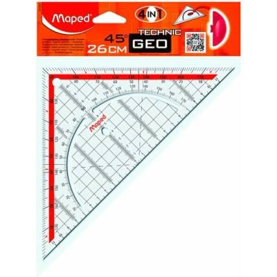Maped 028700 trojúhelník 26 cm čirý – Zboží Živě