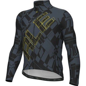 Alé Фланелка с дълъг ръкав за колоездене Alé Pragma Schema L/S Jersey Cycling jersey - Black - размер XL (056-4346-0116)