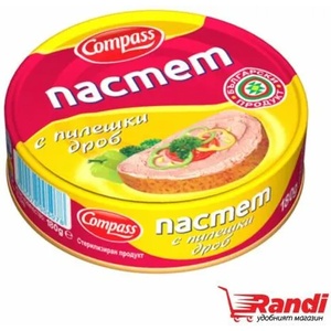 Компас Пастет с пилешки дроб Компас 180гр