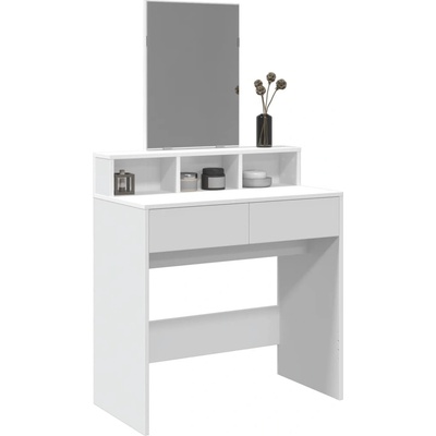 vidaXL toaletní stolek se zrcadlem 80 x 41 x 144,5 cm 11461.848171 bílý