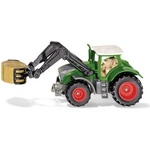 SIKU - Метална играчка - Трактор Fendt 1050 Vario с челен товарач за бали (1539)