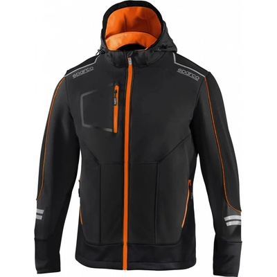 Sparco YORK TECH SOFT SHELL softshellová čierna Oranžová