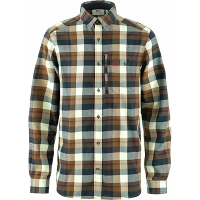 Fjällräven Fjällglim košel'a Wood brown-chalk white