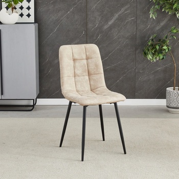 Autronic CT-281 CRM3 krémová látka nohy černý kov