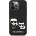 KARL LAGERFELD Гръб Karl Lagerfeld and Choupette Liquid Silicone Case за iPhone 13 Pro - Черен