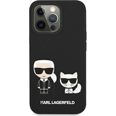 KARL LAGERFELD Гръб Karl Lagerfeld and Choupette Liquid Silicone Case за iPhone 13 Pro - Черен