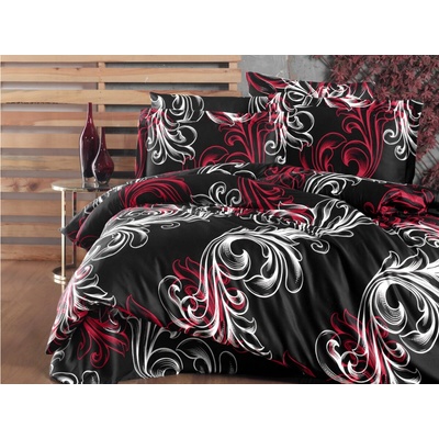 Brotex obliečky Satén Atlantis red 200x200 70x90