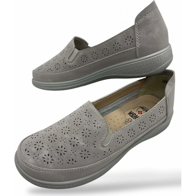 Koka Dámské zdravotní mokasíny šedé