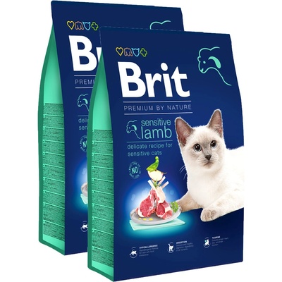 Brit Premium Cat by Nature Sensitive Lamb 2 x 8 kg