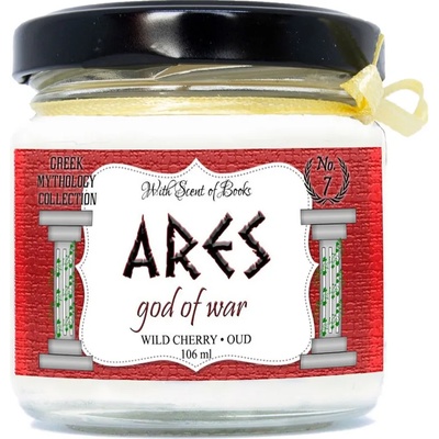 With Scent of Books Ароматна свещ - Арес, 106 ml