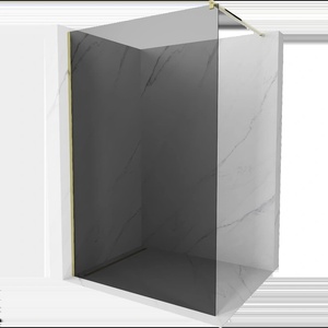 Mexen Kioto душ преграда Walk-in 100 x 200 см, графит 8 мм, злато - 800-100-101-50-40 (800-100-101-50-40)