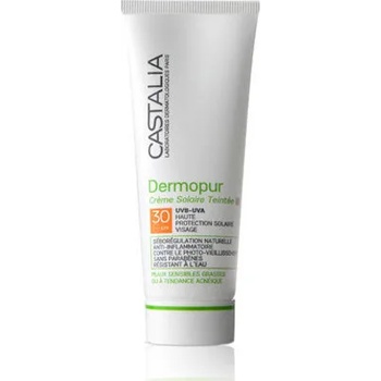 CASTALIA Слънцезащитен крем с естествен цвят , Castalia Dermopur Creme Solaire Teintee SPF30 40ml