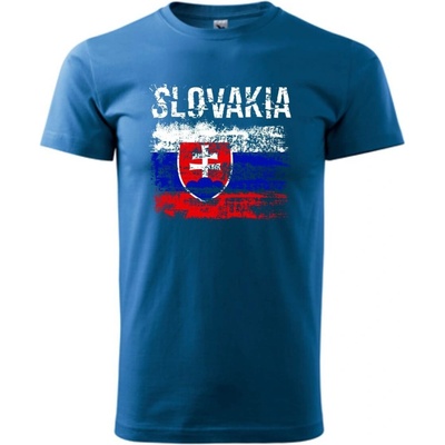 Triko SLOVAKIA rastr - světle modré
