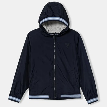GUESS Яке ветровка Guess в тъмносин цвят, с мека памучна подплата