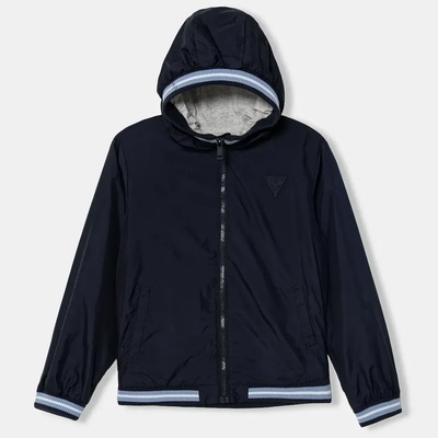 GUESS Яке ветровка Guess в тъмносин цвят, с мека памучна подплата