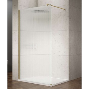 SAPHO Vario - Стена за душ кабина, 70x200 см, стъкло с покритие, матово злато/нордическо стъкло GX1570-10 (GX1570-10)