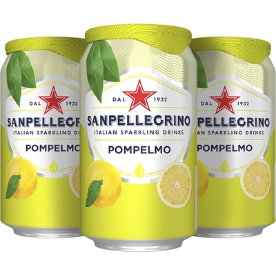 Sanpellegrino Pompelmo grapefruit plech 24 x 330 ml