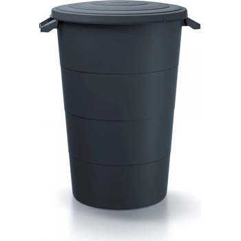 Prosperplast SMOOTH Plastová nádoba s úchytmi 80l, světlo šedá IDSM80U