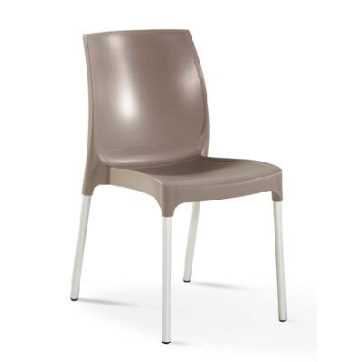 NOVUSSI-Стол без подлакътник "SUNNY/CASTEL" 58x55xh82cm КАПУЧИНО (NVS029)(NVS009) (0142440)