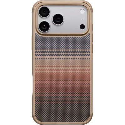 PITAKA Хибриден удароустойчив кейс с кевлар за iPhone 17 Pro Max - Pitaka Aramid ProGuard Case (шарен) (KI1702MGPM)