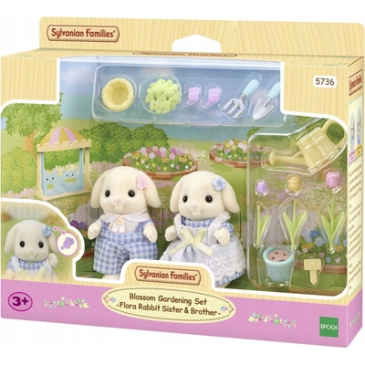 Sylvanian Families 5736 Květinový set a sourozenci Flora králíků