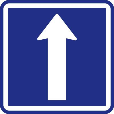 Dopravní značka – Jednosměrný provoz