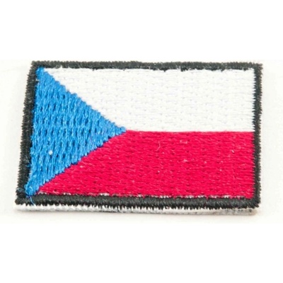Nažehľovacia záplata - Vlajka ČR - rozmer 3 cm x 2 cm