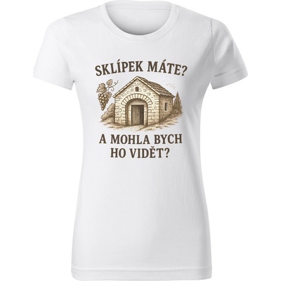 Grooters Dámské tričko pro milovníky vína Sklípek máte? – Zboží Dáma