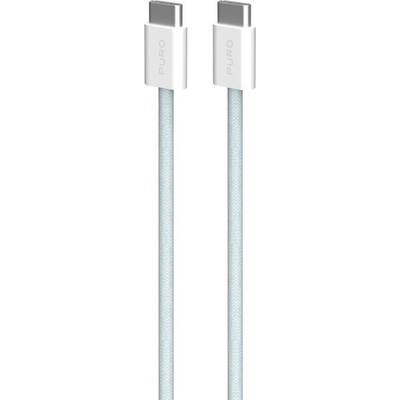 Puro PUCCCFABK415MTLBLUE Fabrik FABK4 USB-C/USB-C, 60 W, 1,5m, modrý