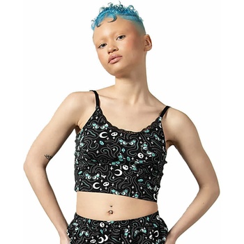 Image 1 of KILLSTAR - Дамски топ с презрамки Cthulhu (пижама) - Черен - KSRA005349