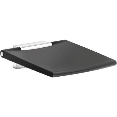 Keuco Plan Care - Sprchové sedadlo 45 x 54 cm, čierna/chróm 34983010037