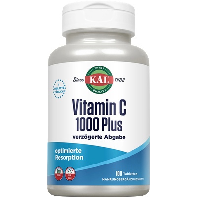 KAL Vitamin C 1000 Plus S/R - 100 таблетки