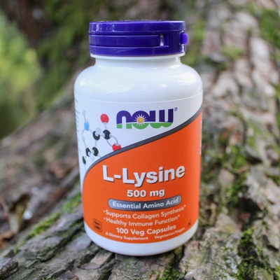 Now Foods L-Lysine 500 mg 100 Veg kapslí