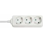 Lindy 3-Way Schuko Mains Power Extension, White