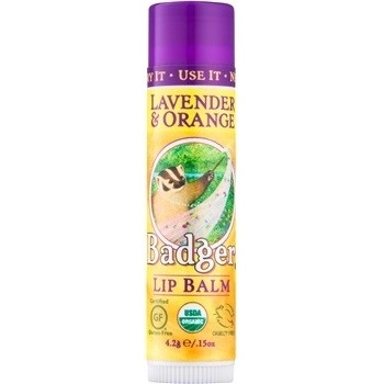 Badger Balzam na pery Lavender & Orange 4,20 g