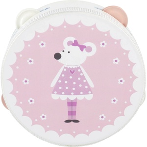 Orange Tree Toys Дървен музикален инструмент Orange Tree Toys - Тамбурина, мишле (OTT14233) - baby