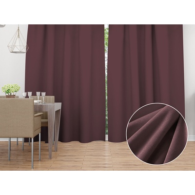 Biante Zamatový záves Velvet Prémium SVP-019 Hnedofialový - šírka 270 cm 270x200 cm