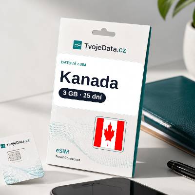 eSIM Kanada 3 GB / 14 dní